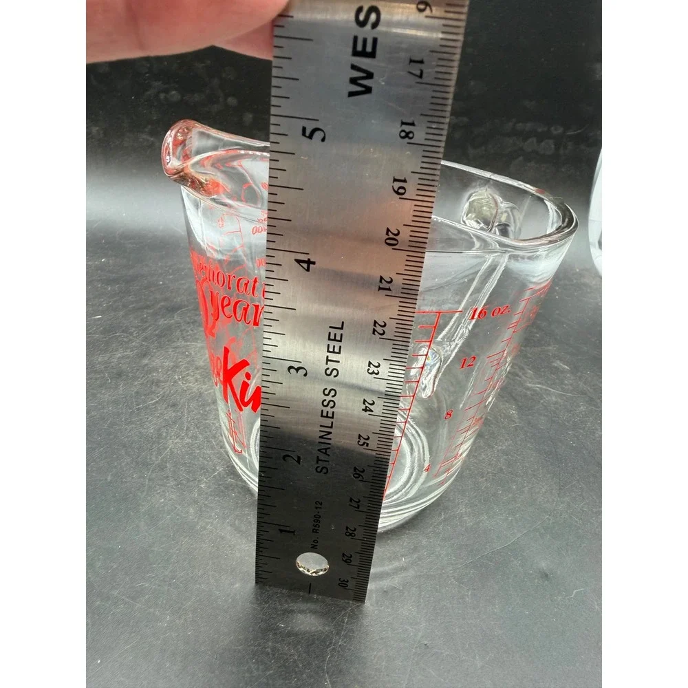 Anchor Hocking Fire-King 50 Years Commemorative Glass Measuring Cup 2 Cup 16 oz